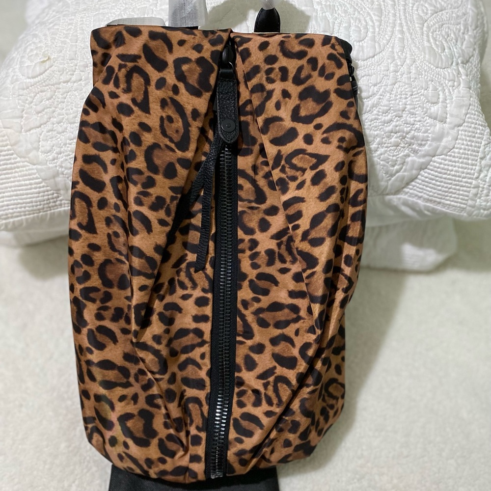 Aimee Kestenberg Tamitha Large Nylon Backpack Cheetah Print Color Multi NWT